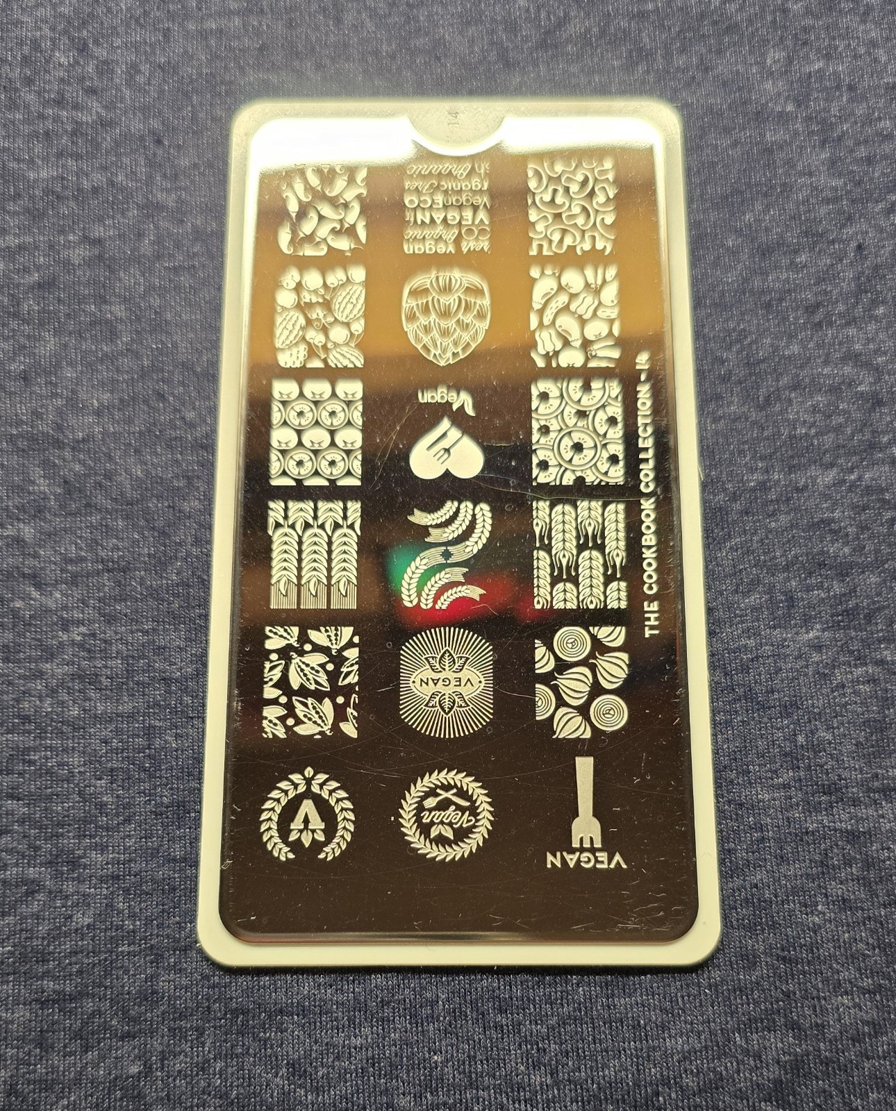 MoYou London Cookbook Collection 14 Nail Stamp Plate Vegan Vegetarian Eat Clean
