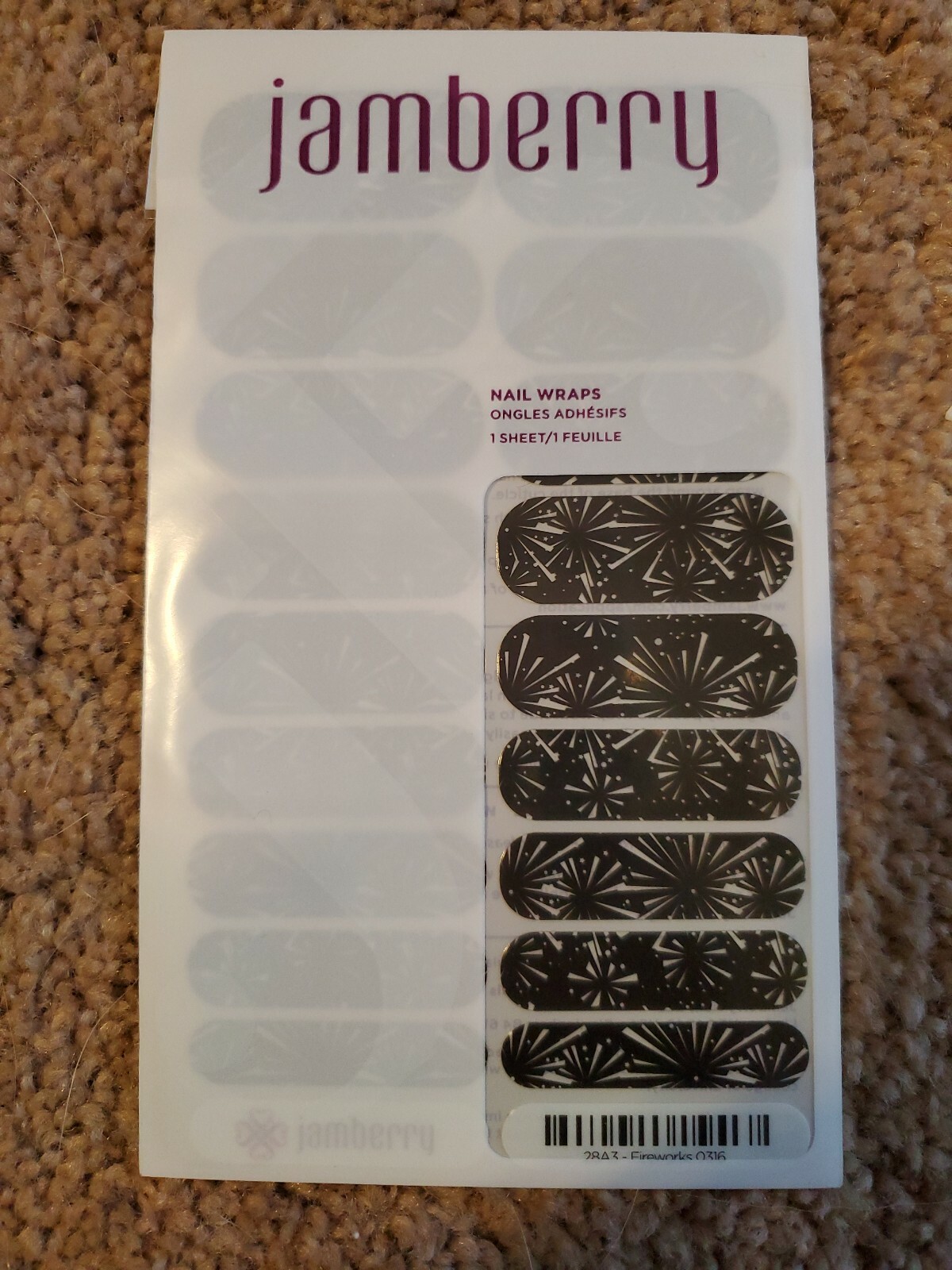 Jamberry Full Sheet Fireworks