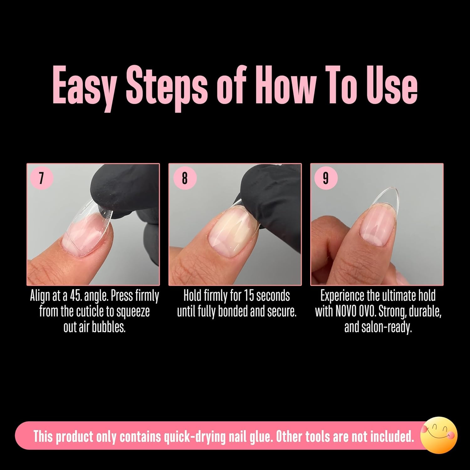 Super Strong Nail Glue for Press on Nails & False Nail Tips (8Ml 0.27 Fl Oz) – T