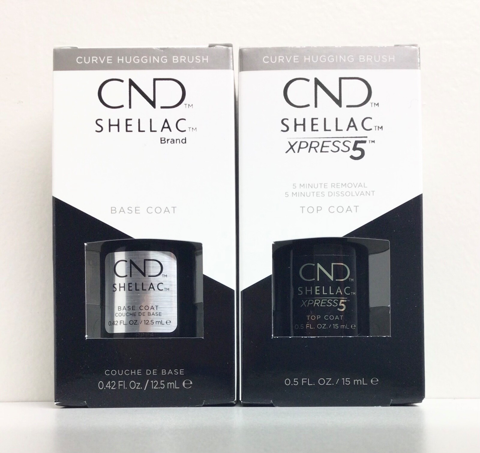 Cnd Shellac Gel Nail Polish LARGE size – Choose Any Base/Top Coat – 0.5oz/0.42oz