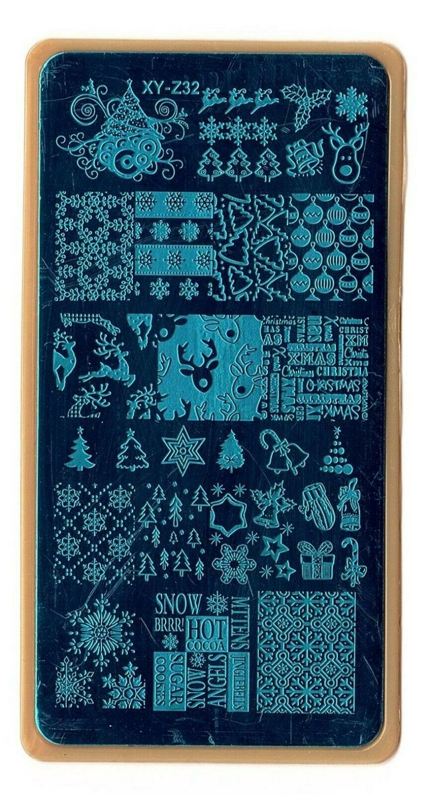 Nail Art Stamping Christmas Theme Stencil Manicure Template Image Plate XY