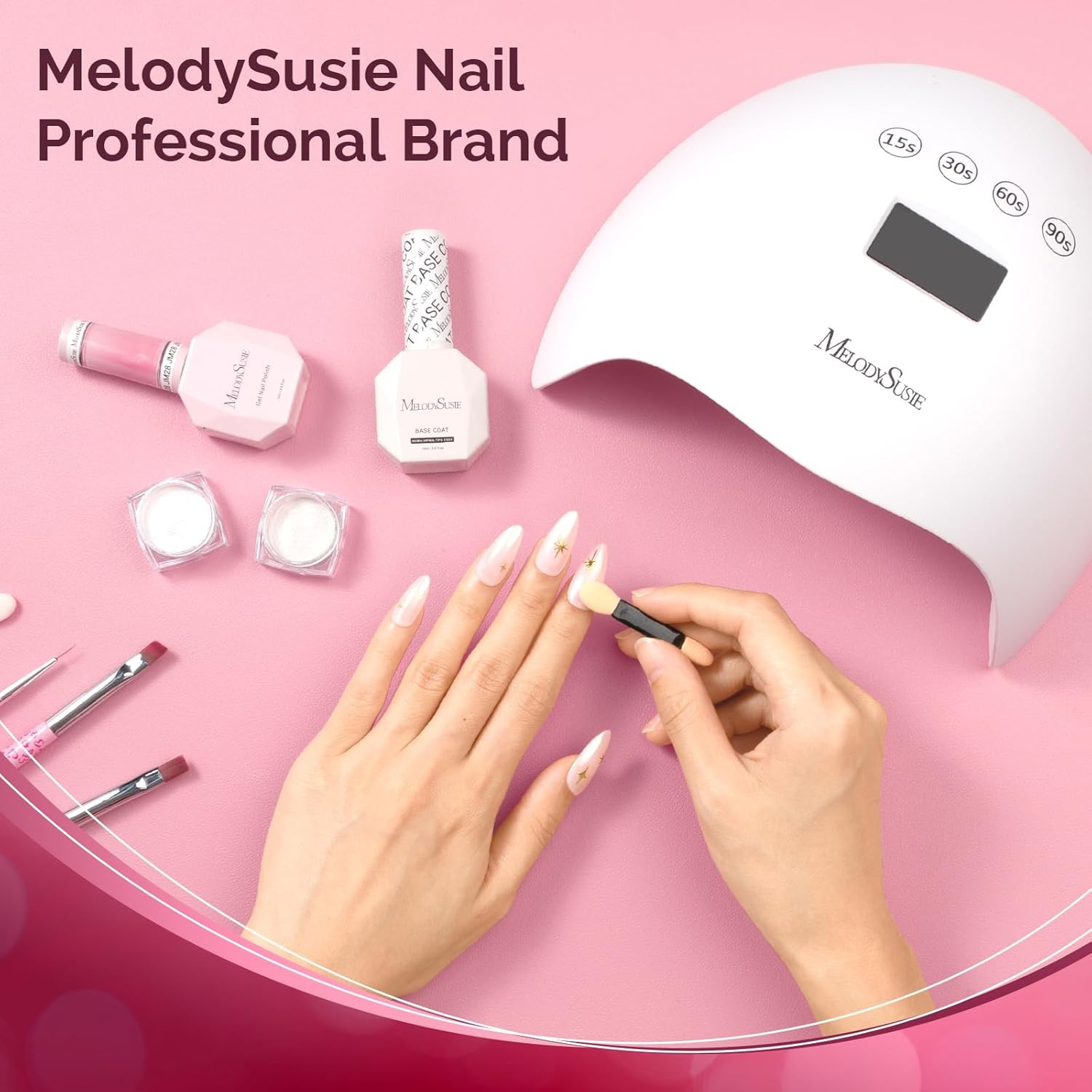 White Chrome Nail Powder for Gel Nails,Pearl Powder Mirror Effect Pigment Pearle