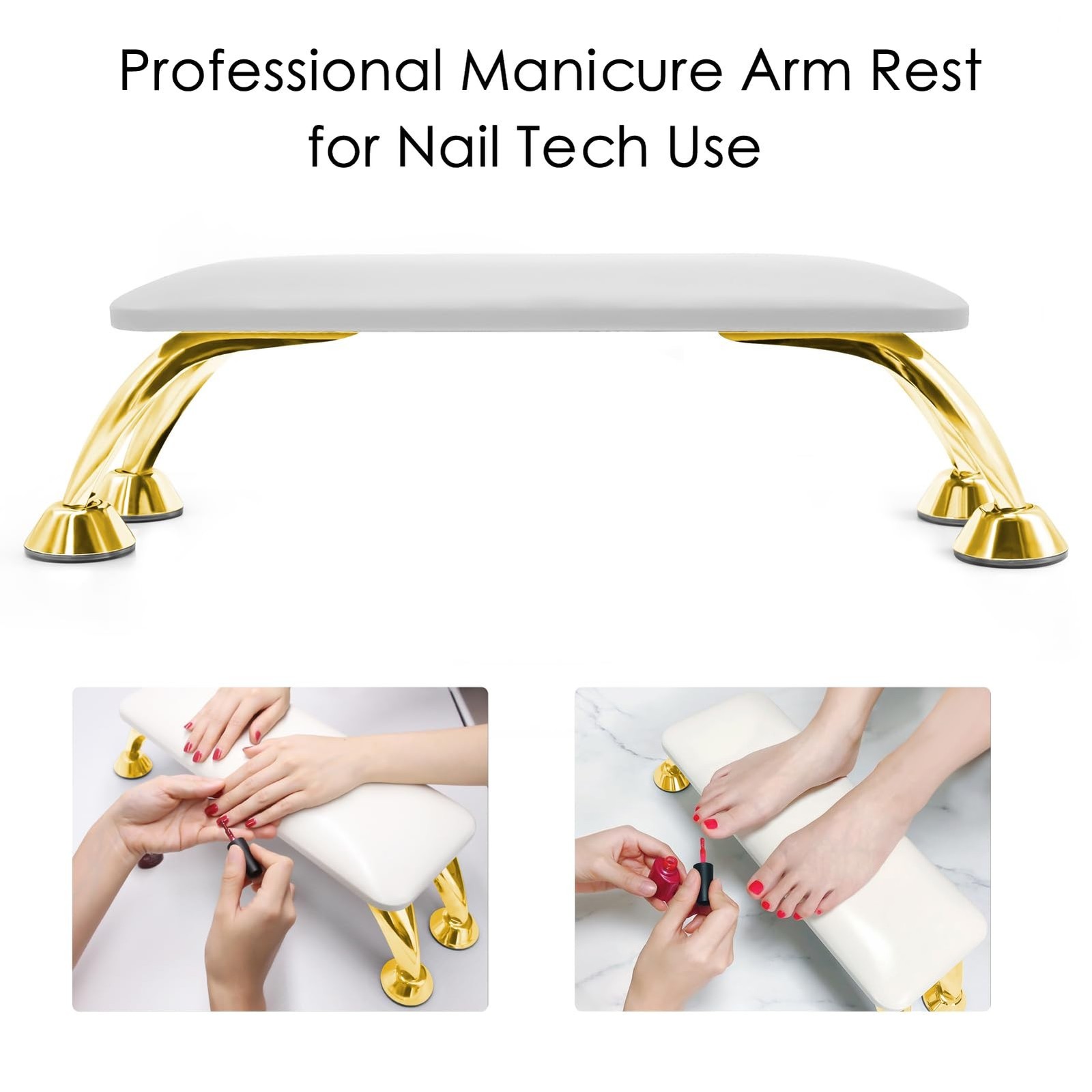Arm Rest for Nails Tech Soft Comfortable, Nail Arm Rest Anti-Slip, Microfiber…