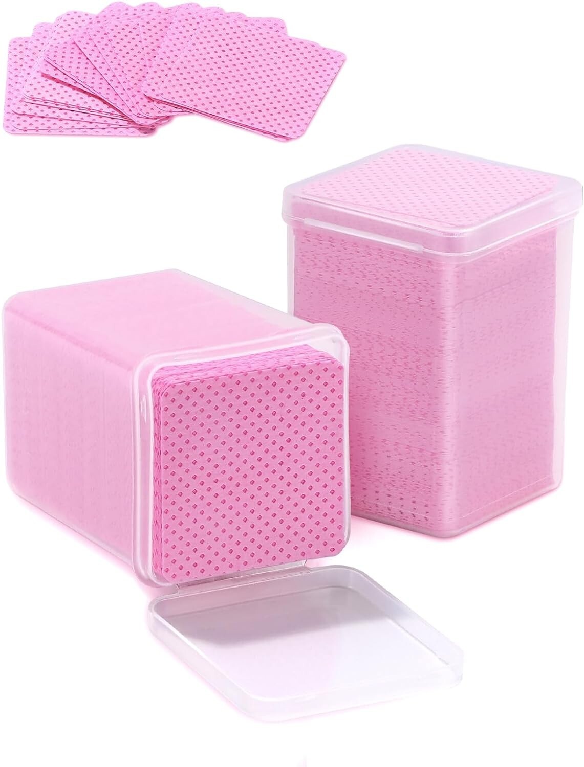 400 PCS Lint Free Nail Wipes, Non-Woven Fabric Nail Cleaning Pads Cleaning Wipes