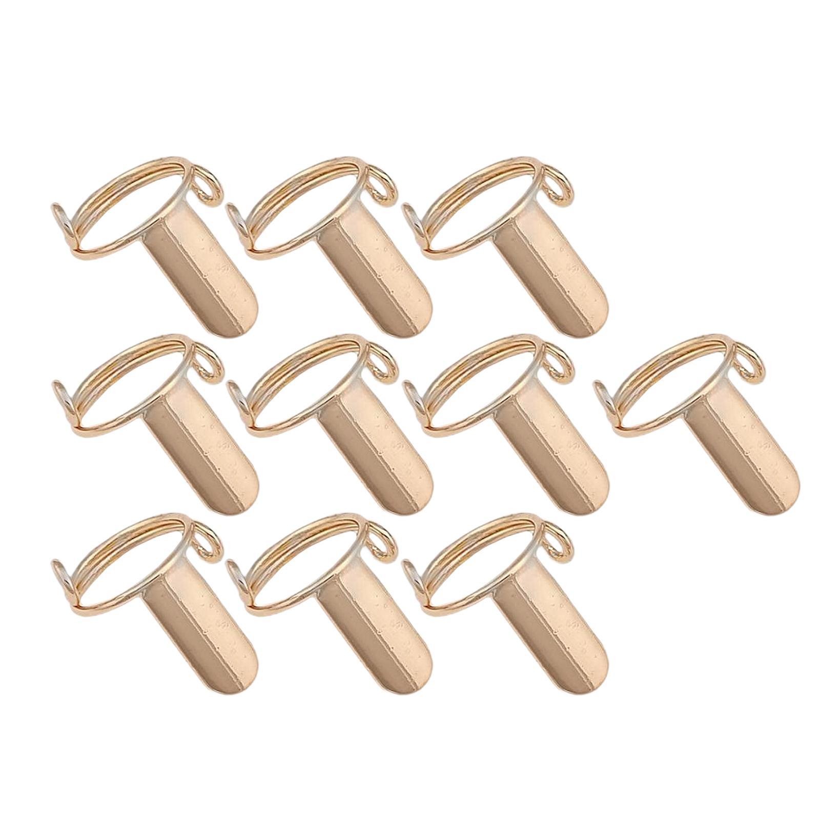 10 Pieces Nail Rings for Acrylic Nails & Press on Nails Daily Wear Wearable