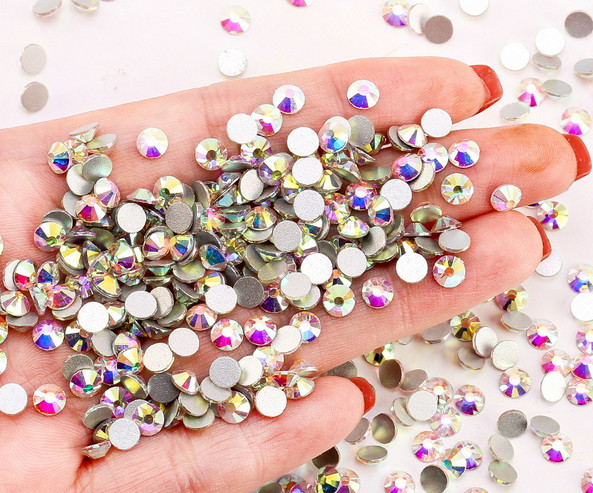 1440pcs/Lot 3D Nails Decoration Glitter Nail Art Rhinestones Flatback Crystals