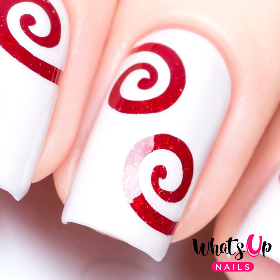 Swirl Tape for Nail Art, Spiral Stickers for Nails, Nail Vinyls