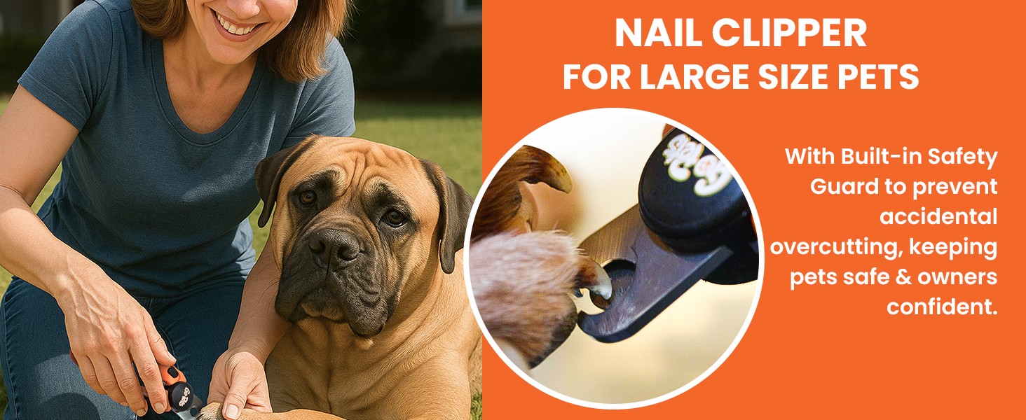 Nail Clipper for Small to Medium Pets, Qui Sensor Safety Guard,