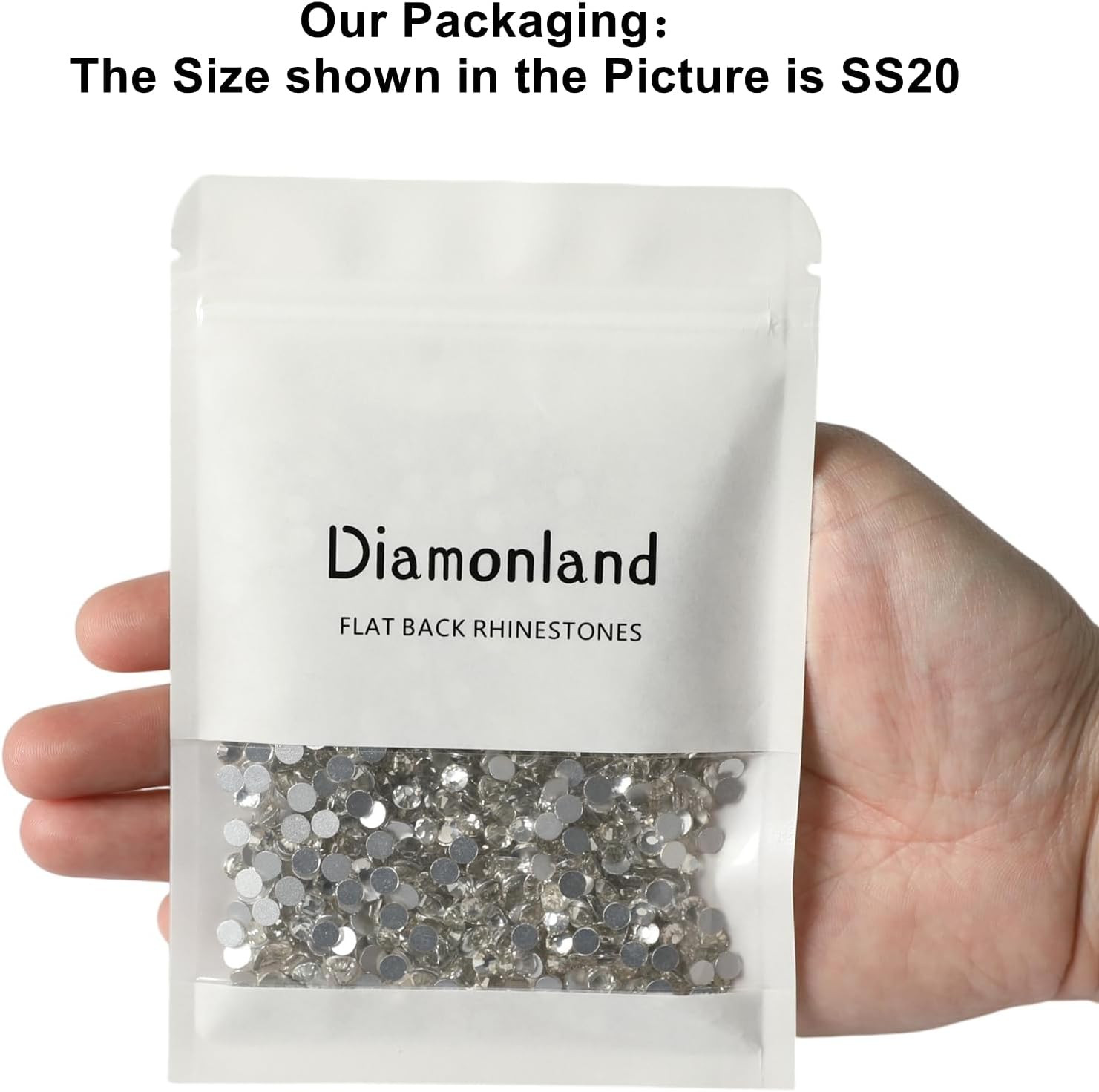 Flatback Glass Crystal Rhinestones Rounds Gems for Bedazzling Nails Art Crafts D