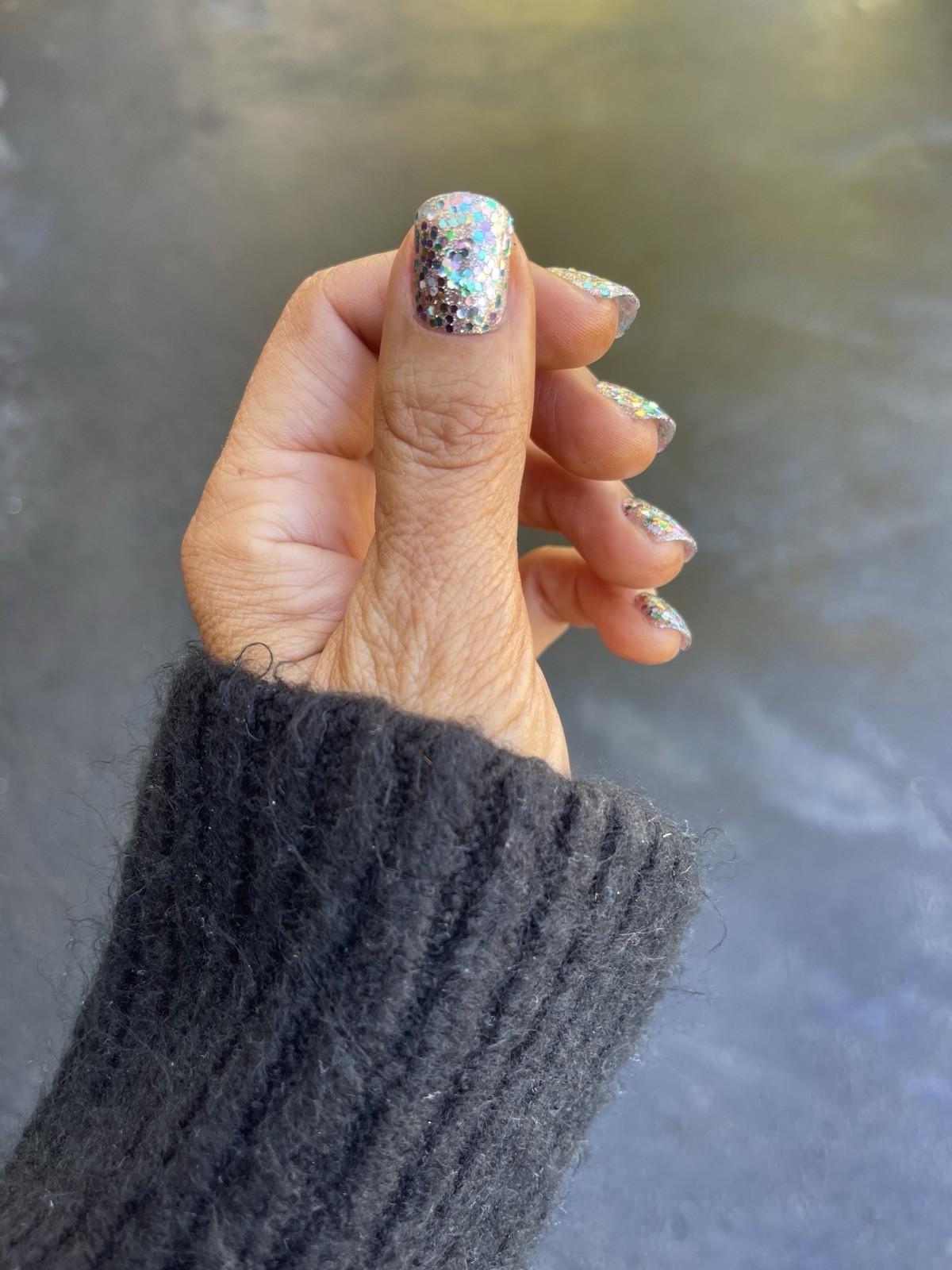 Red Aspen Press On Nails, Short Square, Groovin’ at Mardi Gras, Manon