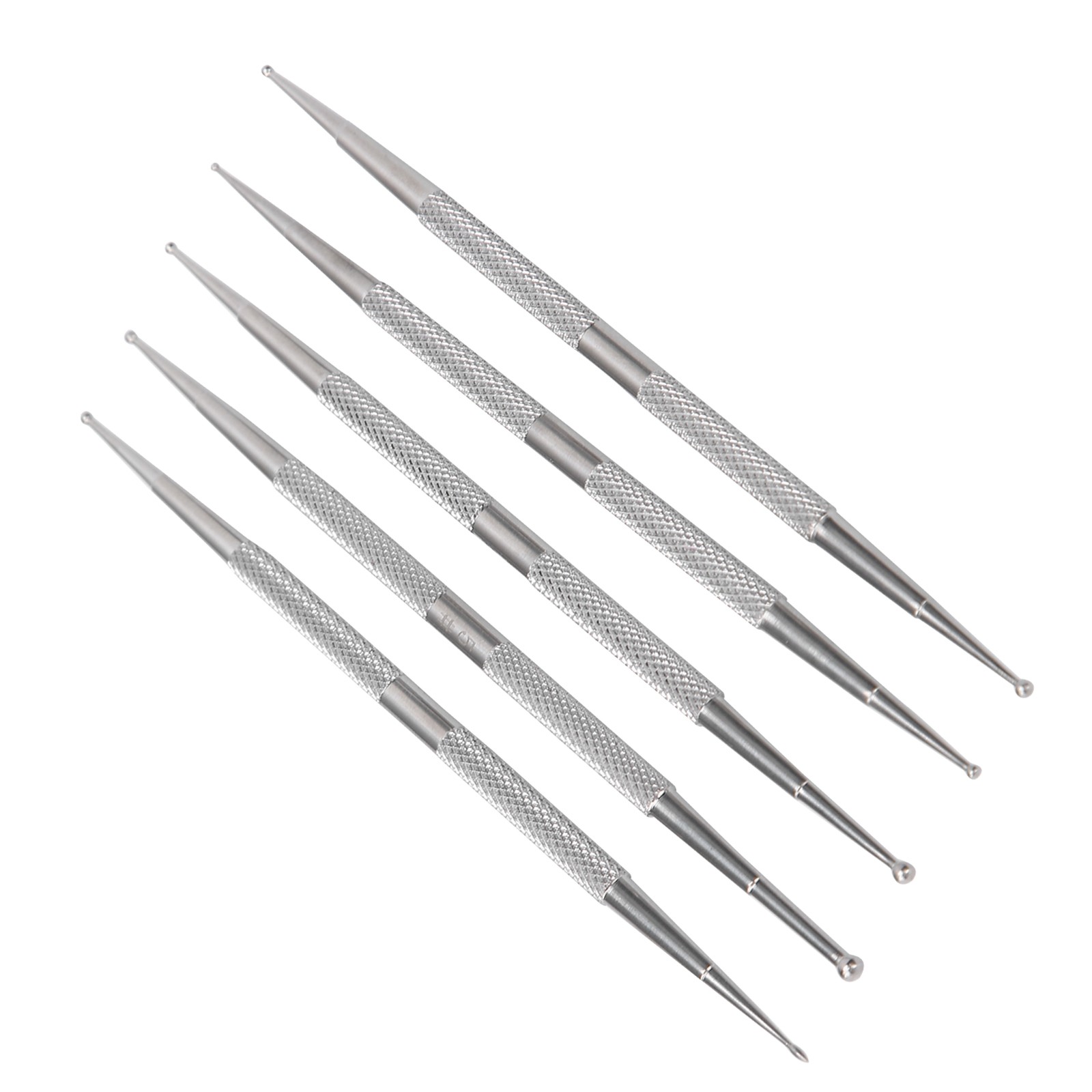 5pcs Double Head Nail Art Dotting Pen Stainless Steel Nail Painting Pen DIY Deco