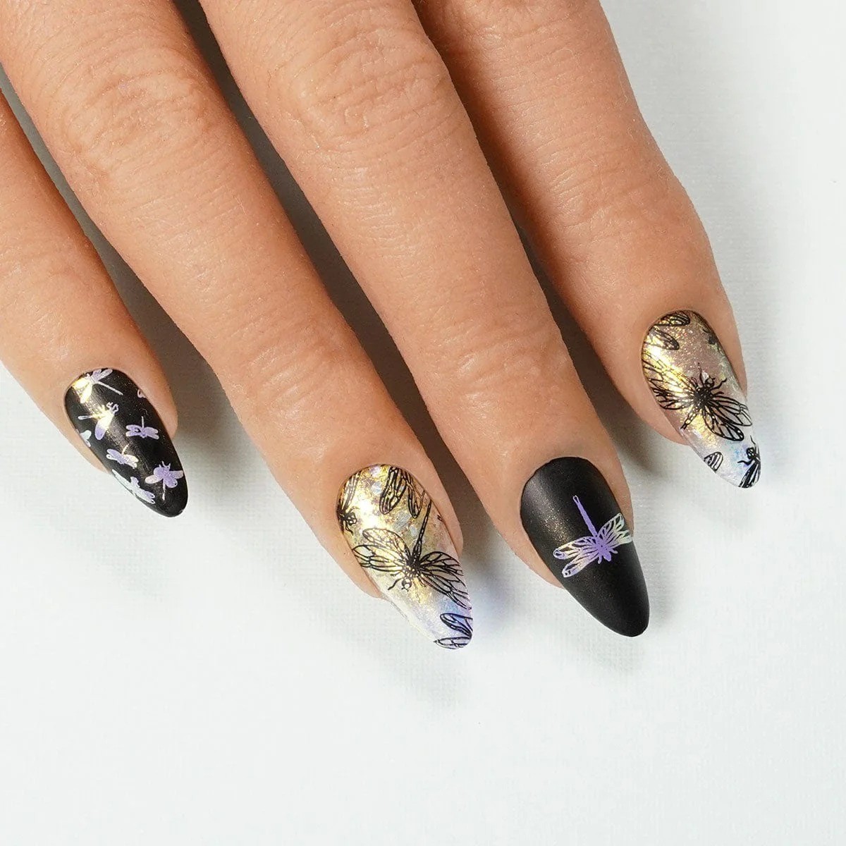 Sky Dancers: Flutter Pirouette (MXM123) – Nail Stamping Plate