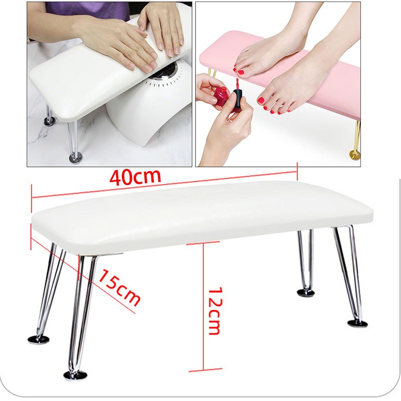 Leather Nail Hand Rest Pillow Table Hand Cushion Pillow Holder Arm Rest Manicure