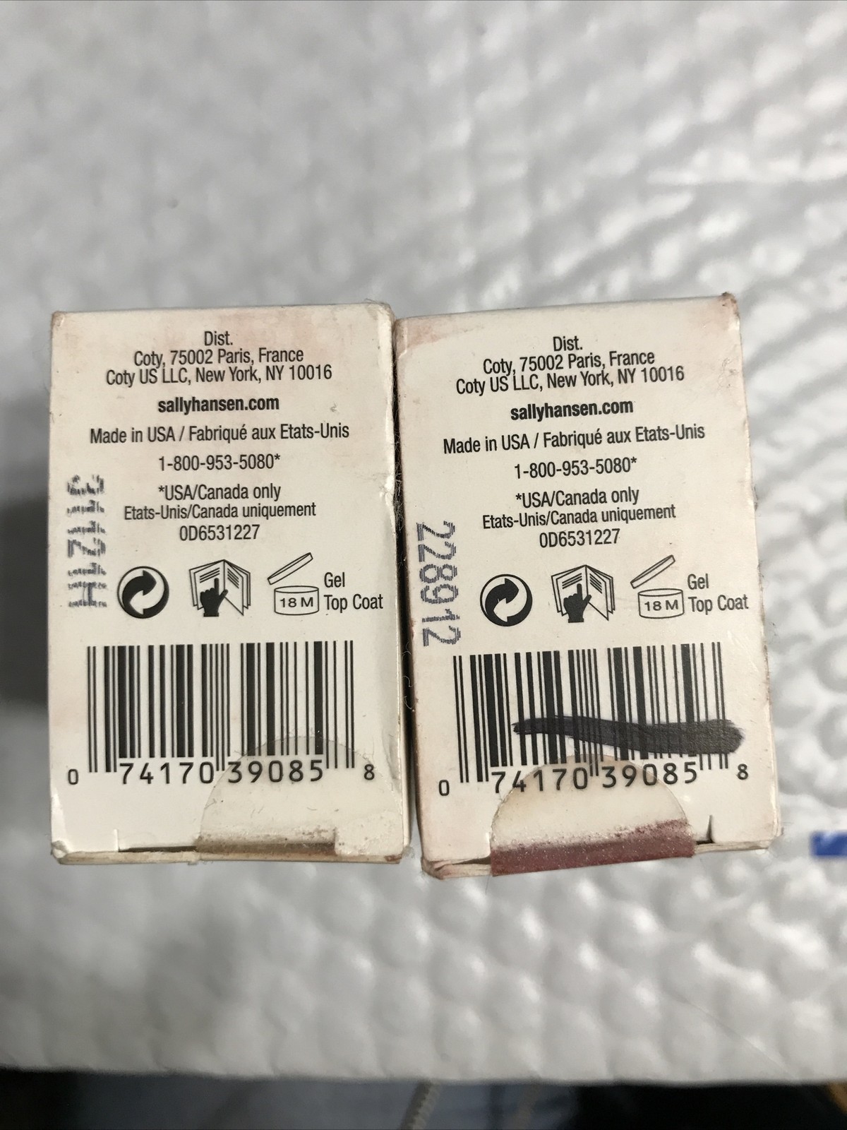 2 Box Lot SALLY HANSEN Salon Insta Gel Strips 210 COMMANDER IN CHIC unsealed NIB