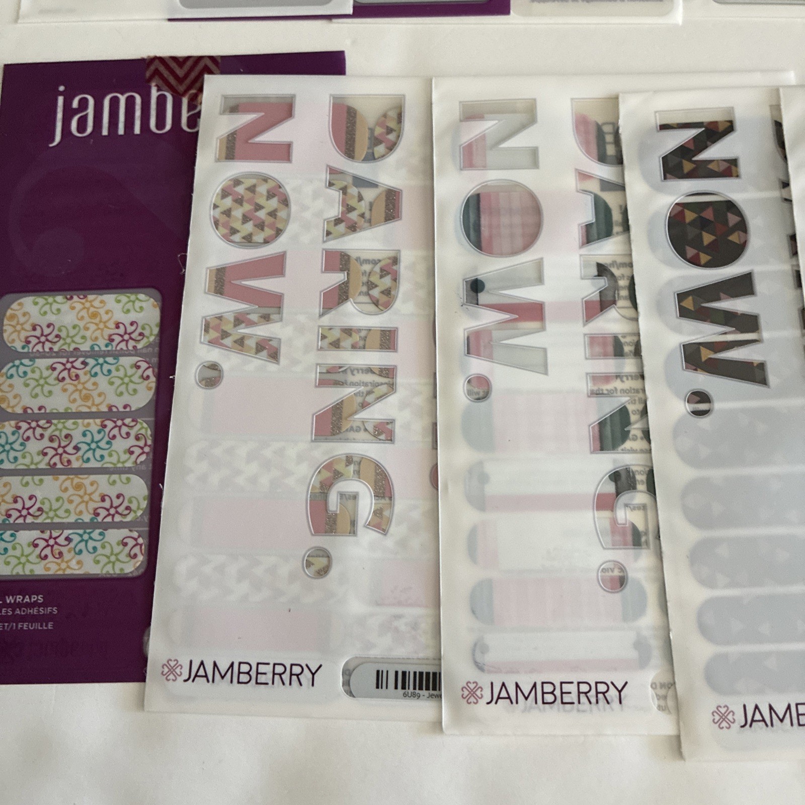 NEW Grab Bag Assorted Mix Multicolor Jamberry Lot Of 23 Full Sheets Nail Wraps