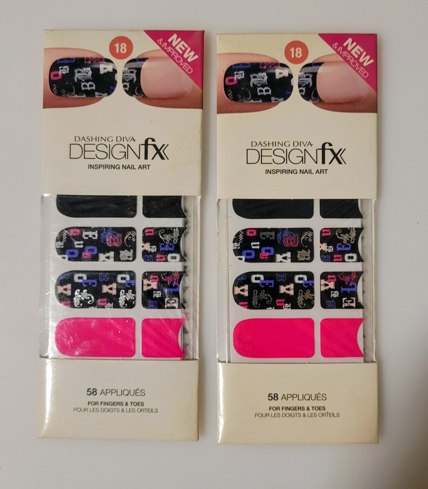 Dashing Diva Design Fx Inspiring Nail Art 116 Appliquès Fingers/Toes FONTASTIC
