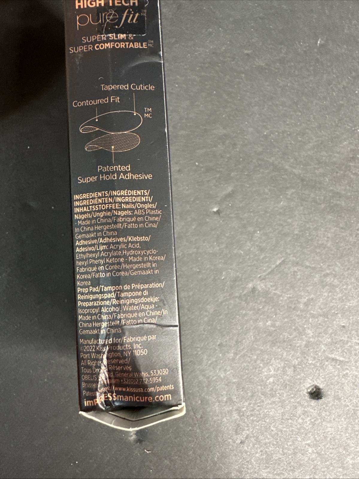 ImPress Limited Edition Tom Bachik Press On Nails Mix & Mingle 30 Pieces Gold