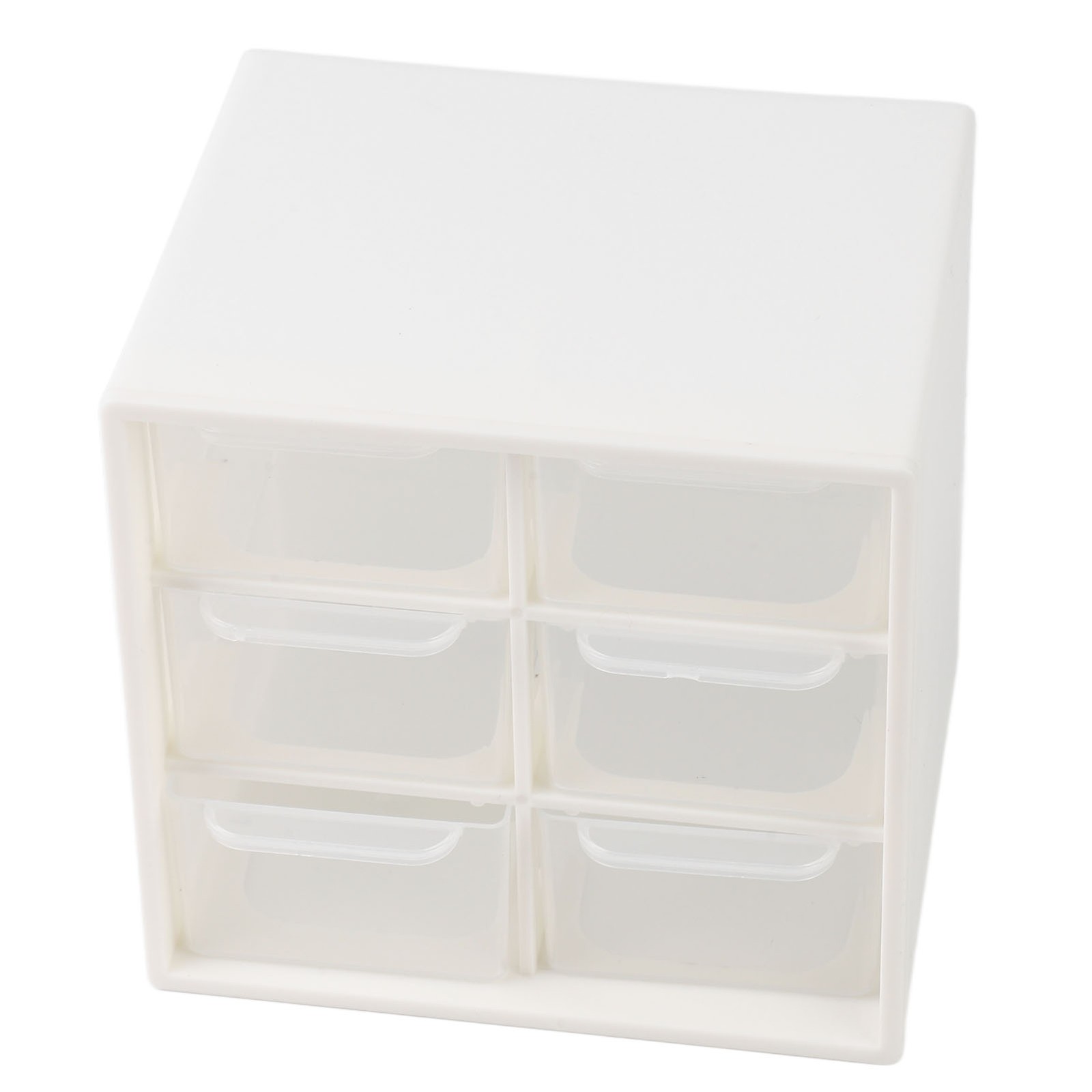 6-Drawer Nail Art Tool Storage Box Dust Proof Organizer For Home Use Easy To Use