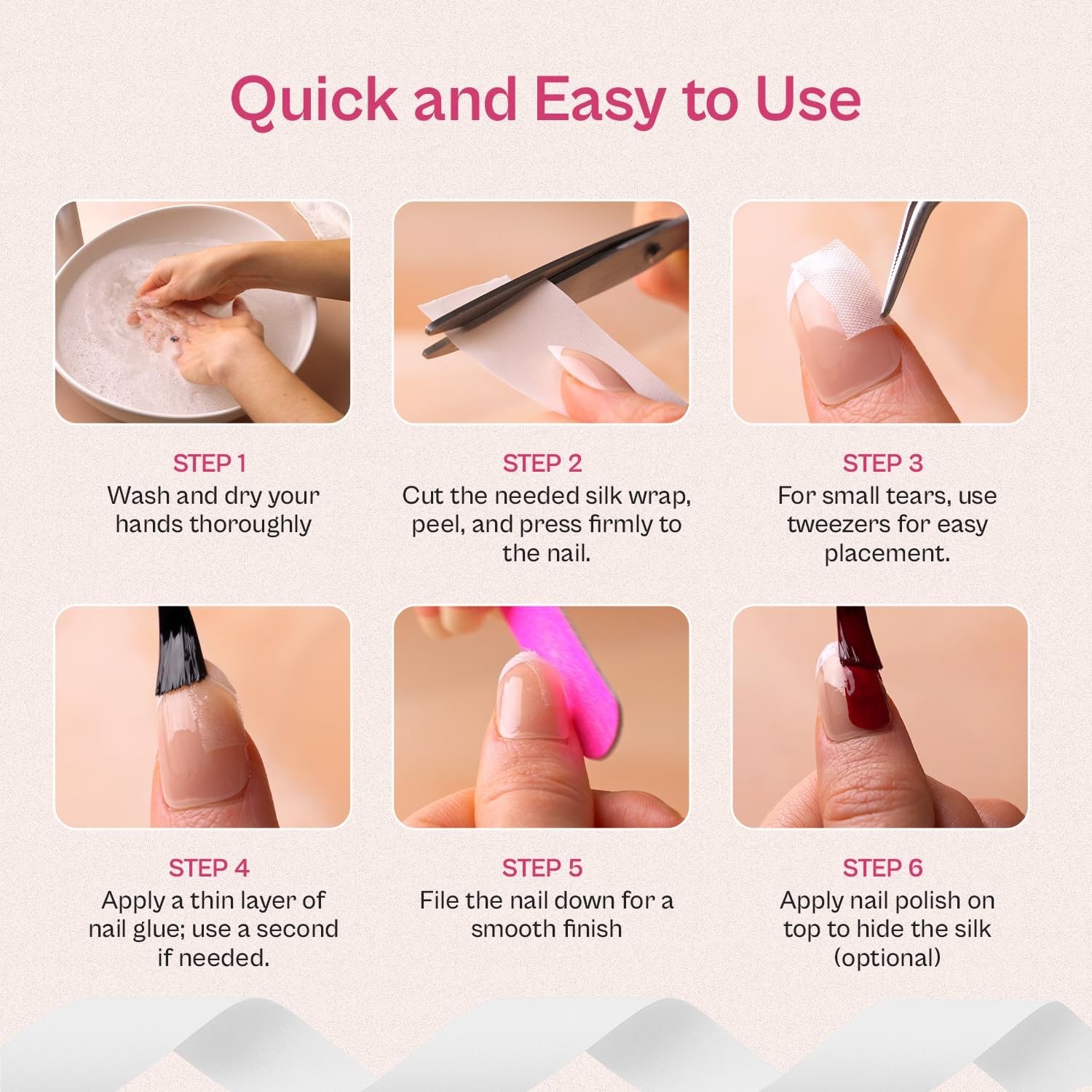 Fingernail Repair Patches – Silk Wraps for Cracked Nails and Easy Fixes