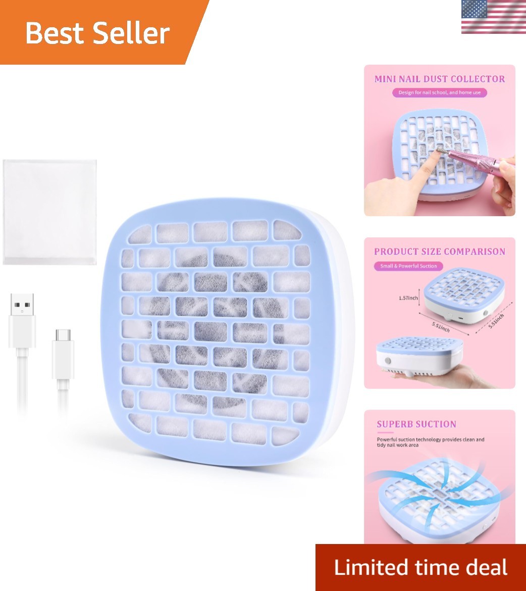 Nail Fan Dust Collector – Lightweight, Powerful & Ideal for Nail Art Enthusiasts