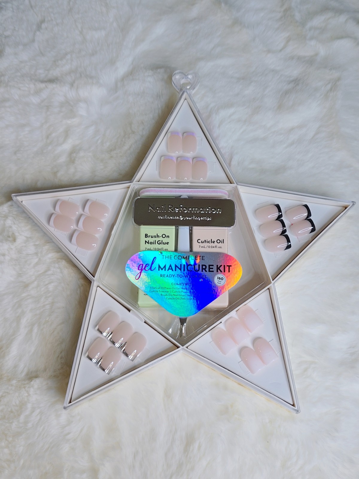 Nail Reformation Press On Nails Star Box Bare Essentials French Square