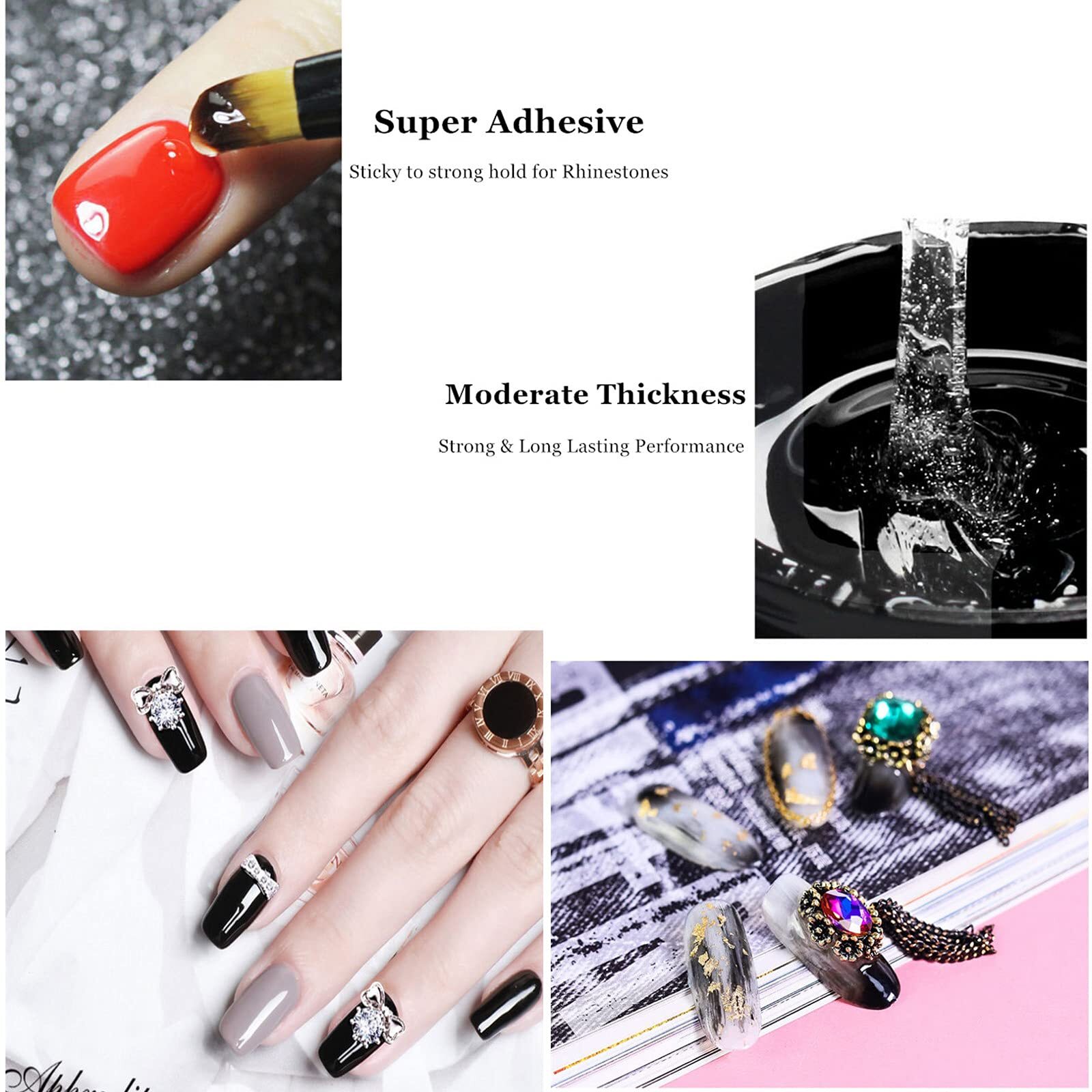 Pegamento Para Piedras En Las Uñas Foil Nail Art De Acrilicas Profesional