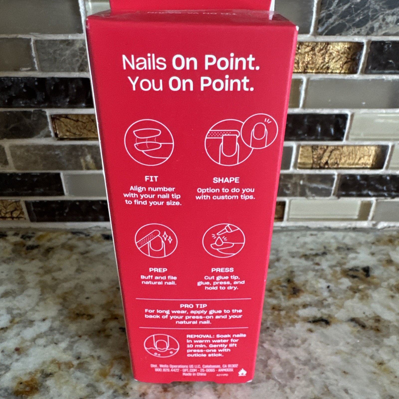 New OPI On Point Instant Press-On Mani Coral ~ I’m On Va~Cajun Vacation 24 Nails