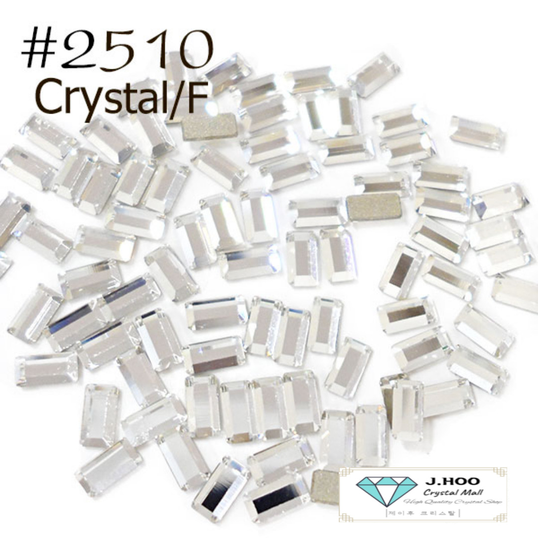Swarovski 2510 Baguette Flat Back 3.7*1.9mm(20pcs)