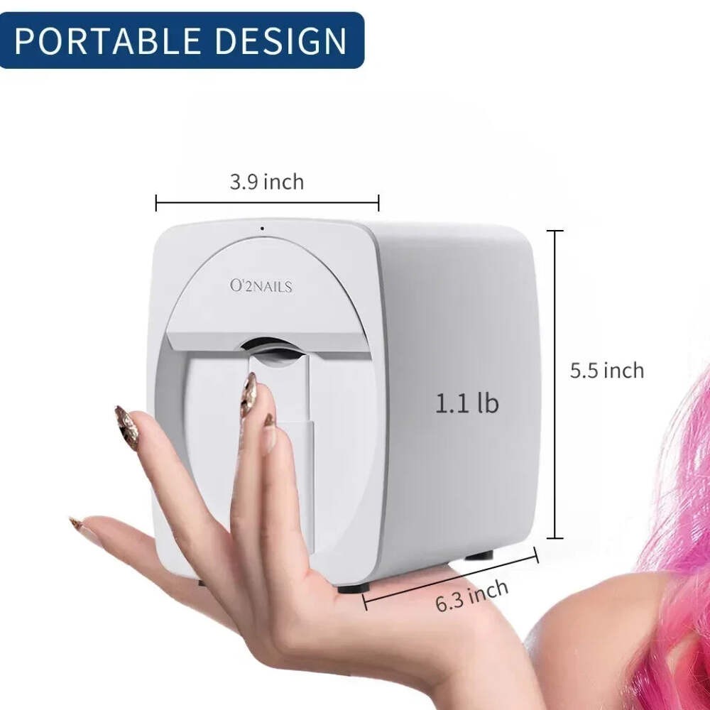 3D Nail Printer Machine WiFi 2400DPI Portable Nail Art Printer DIY