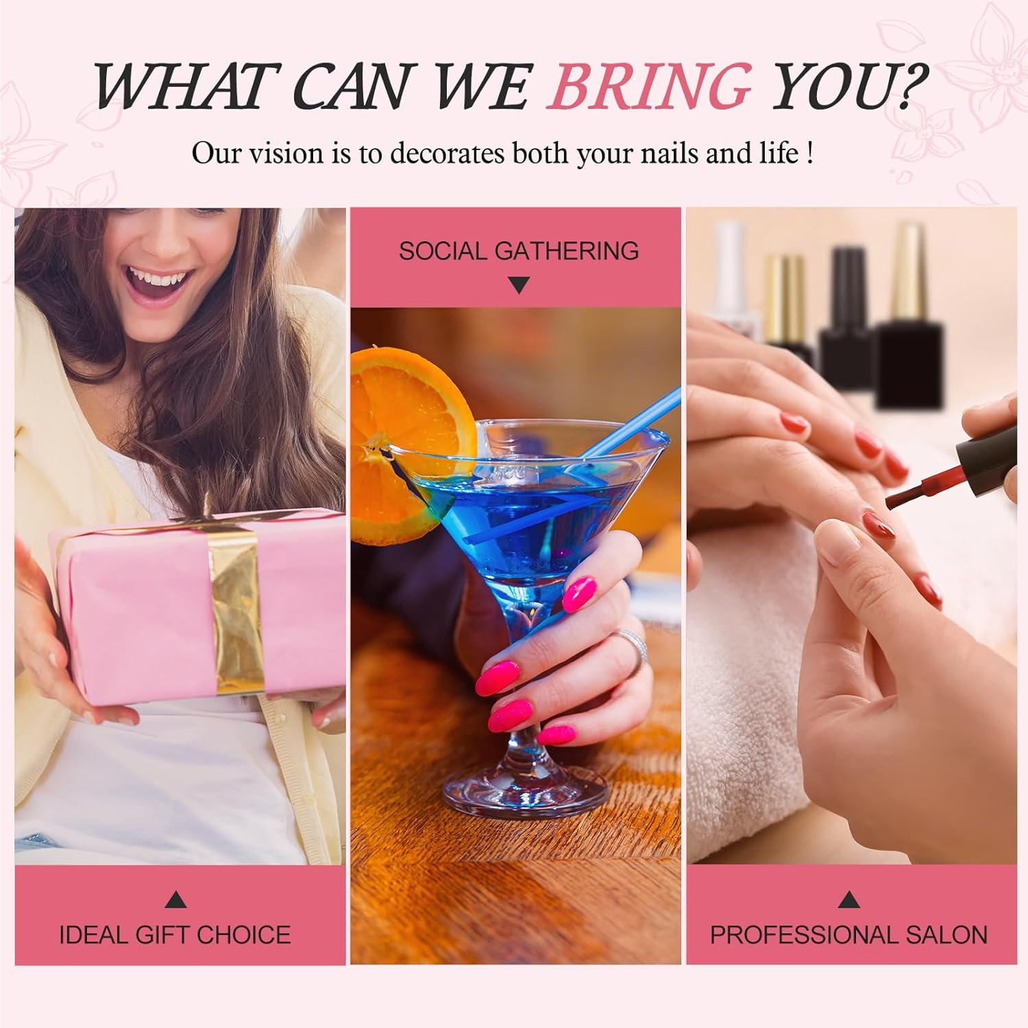 Acrylic Nail Kit for Beginners with Drill U V Light, 3Pc Acrylic Powder Clear/ P