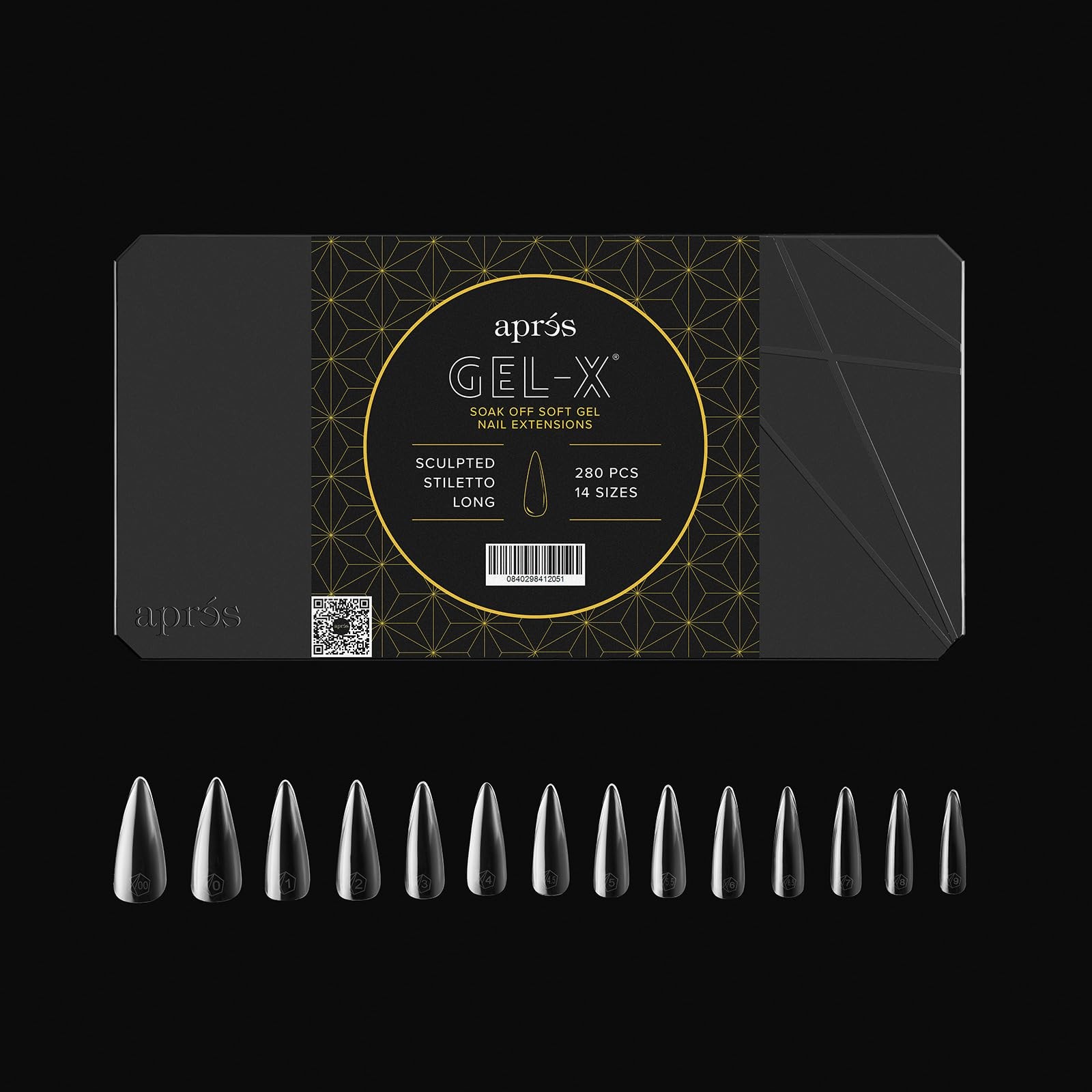 Apres Nail Gel X Tips Sculpted Stiletto Long Pack Of 1 280 Ounce Nail Extensions