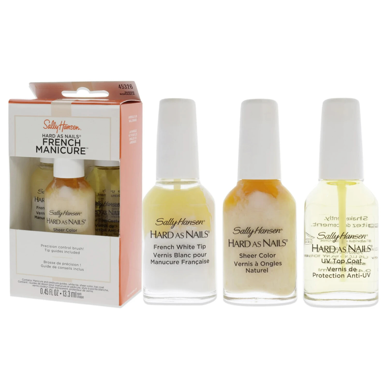 Sally Hansen, Hard As Nails French Manicure , 45326 Sheer Romance