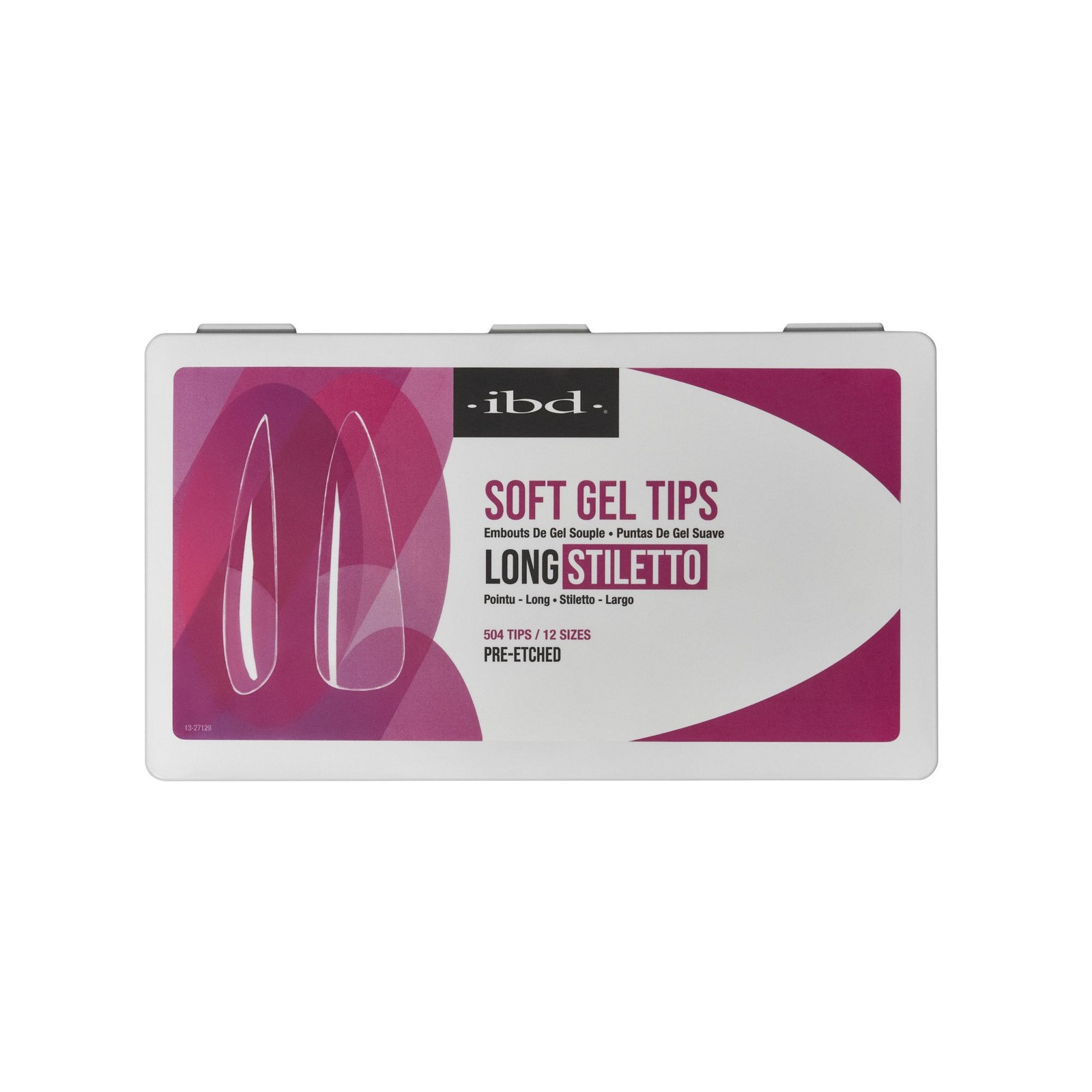 IBD Clear Soft Gel Tips – Long Stiletto, 504 ct.