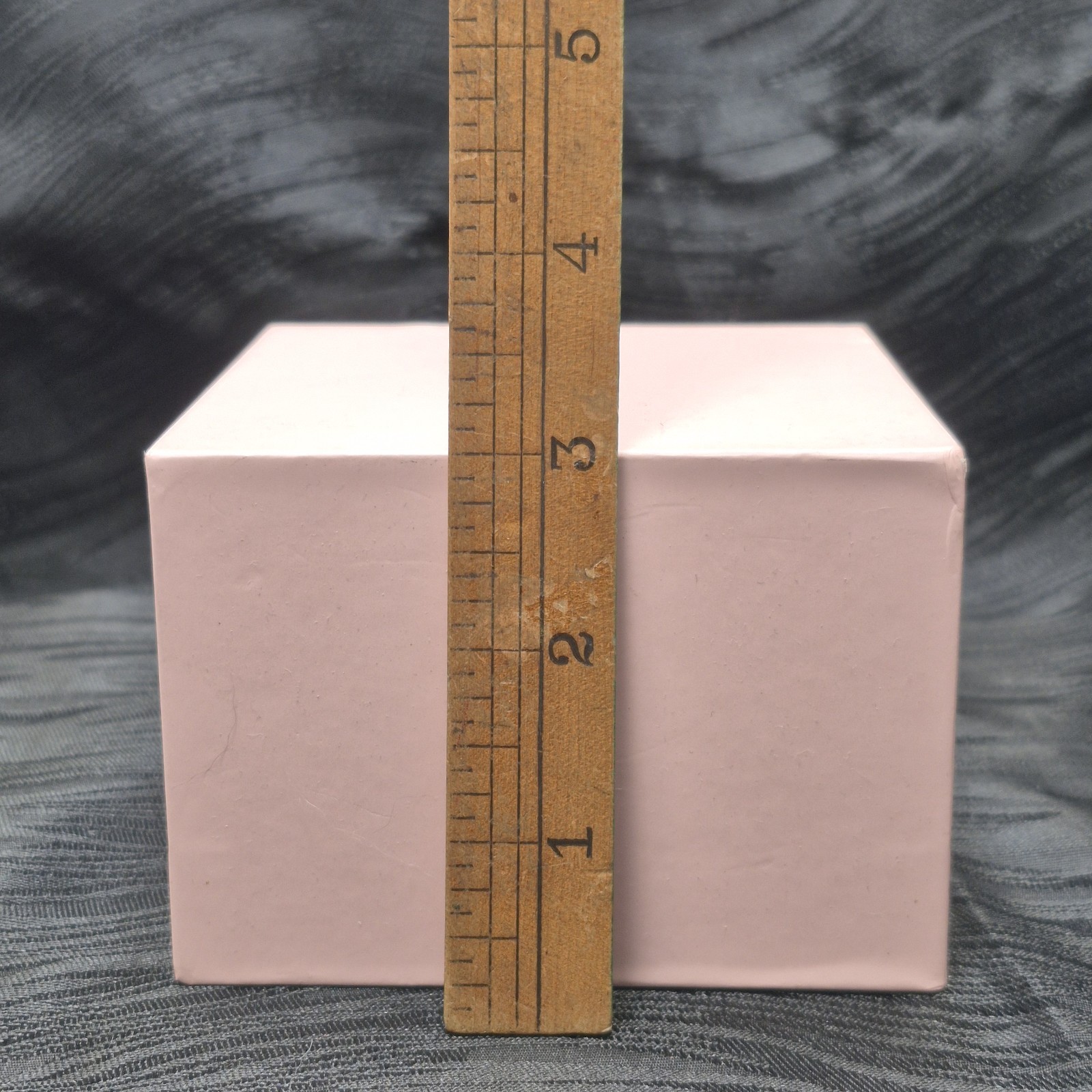 Square Pink Glass Dappen Dish W/Lid Original Box Nail Technician Acrylics GelS