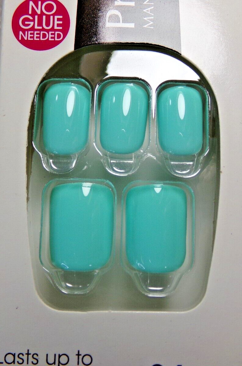 Kiss Press On Nails Shiny Mint Green Short