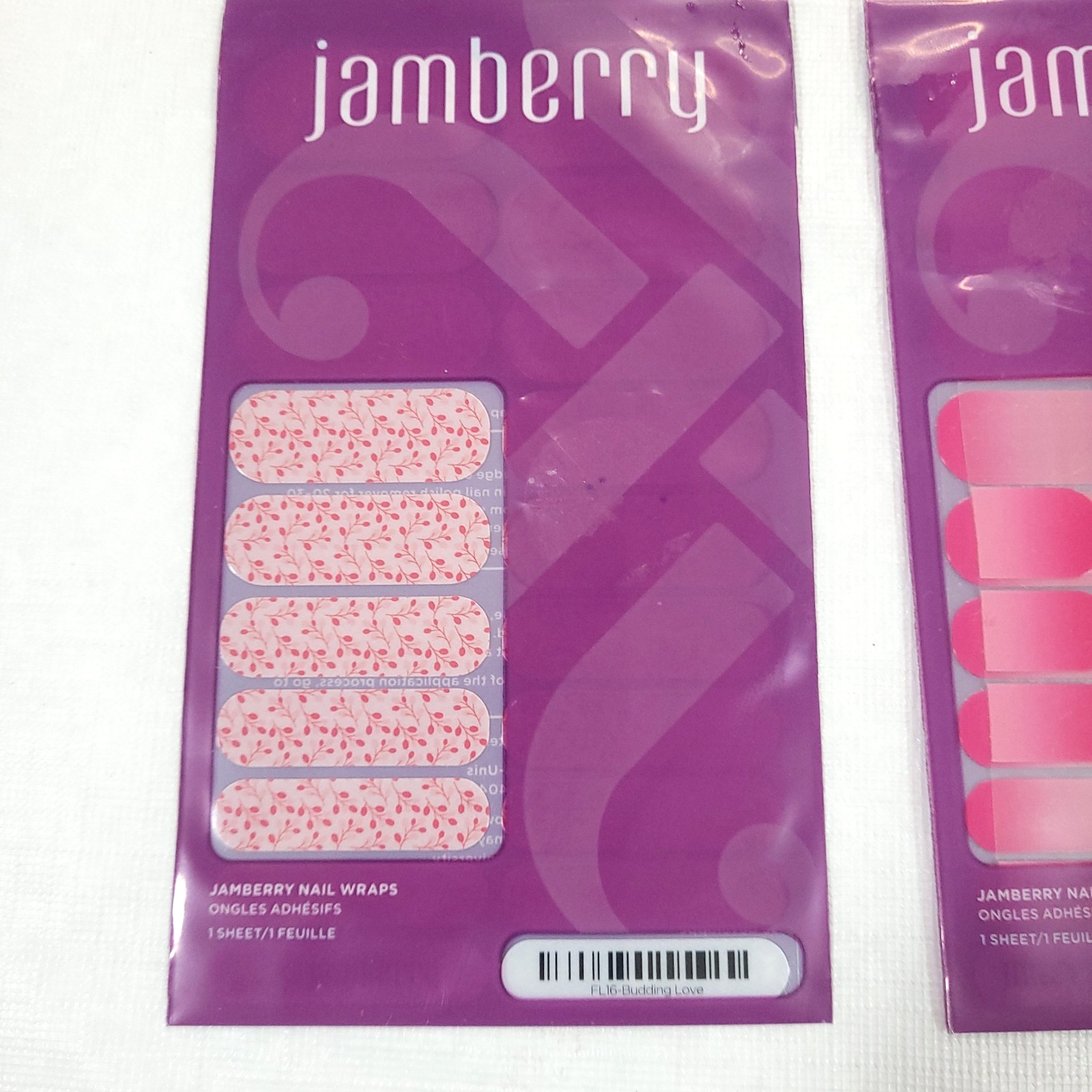 Jamberry Nail Wrap Lot 4 New Ombre Florals Vines
