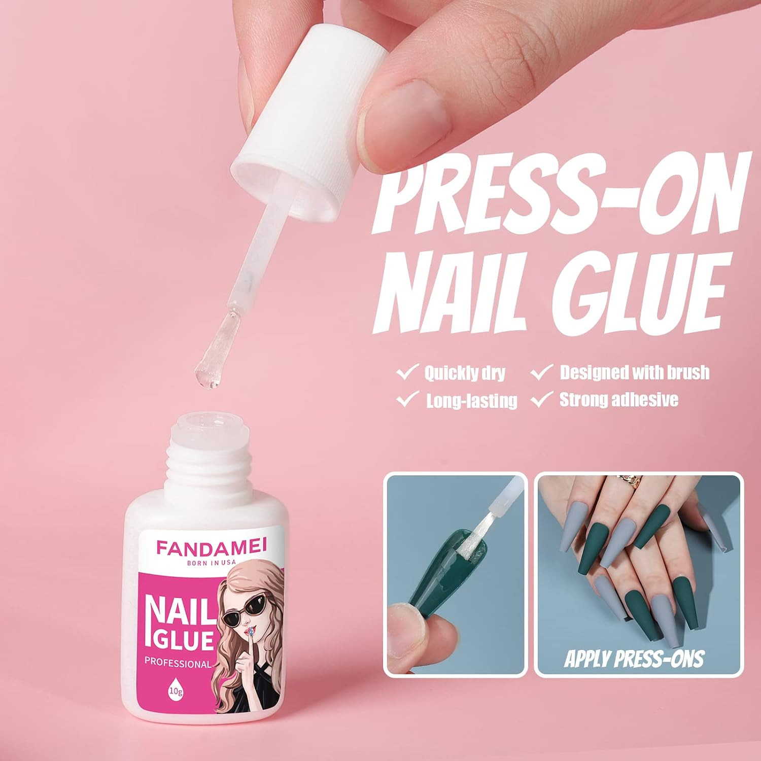 Matte Press On Nails Long Coffin, 12 Color 240PCS Full Cover Long Ballerina Fake