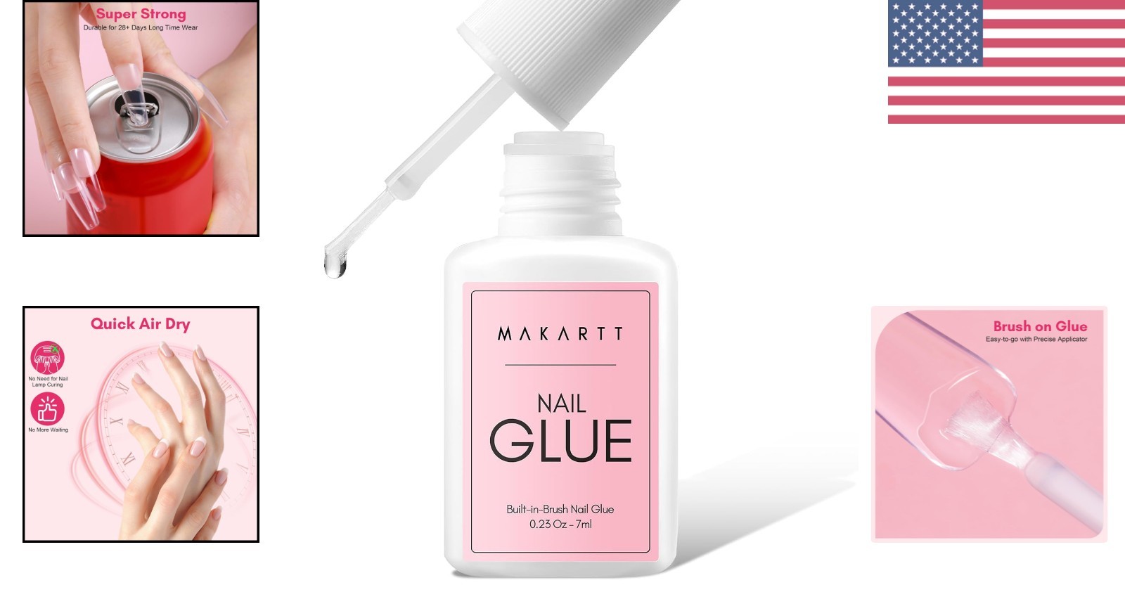 Durable & HEMA-Free Nail Glue for Press-On Nails – Fast Drying, Easy Application