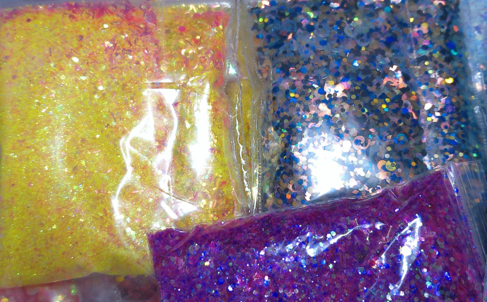 15 bags Glitter mixes for nail art Bundle