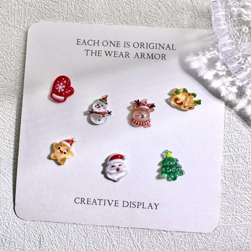 3D Christmas Nail Art Charms Mixed Resin Nail Charms 40Pcs Cute Nail Style 3
