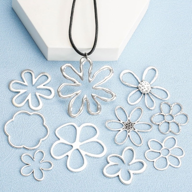 Jewelry Making Irregular Flower Bead Earring Dangle Pendant 3D Flower Charm