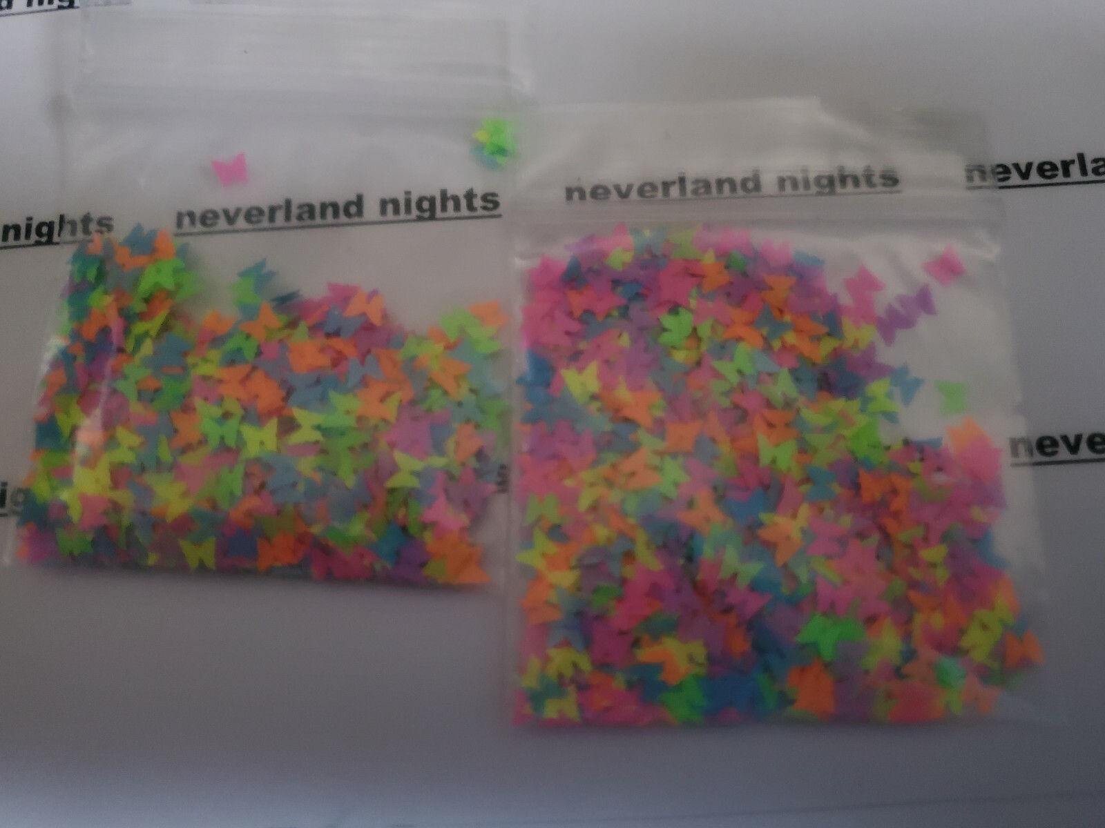 Neon Rainbow proud butterflies | mix of 3mm glitter