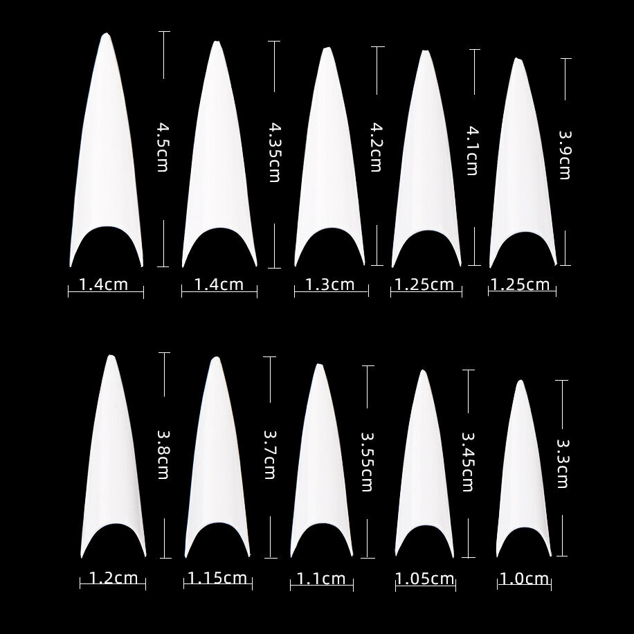 Cre8tion Nail Tips box 02 NATURAL 600 Tips – Item#15132