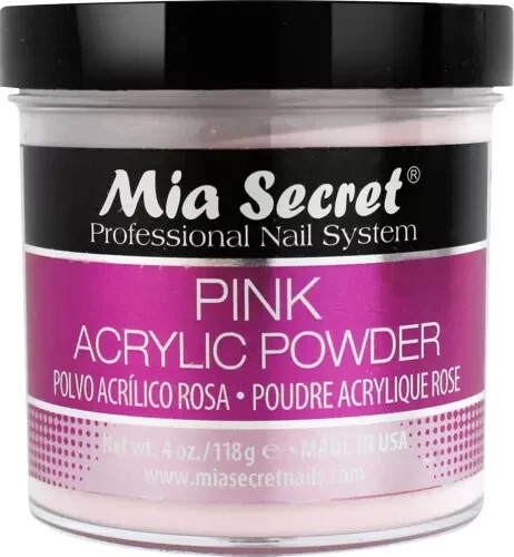 Mia Secret Acrylic Nail Powder Professional Nail System Size: 4 oz – Pink