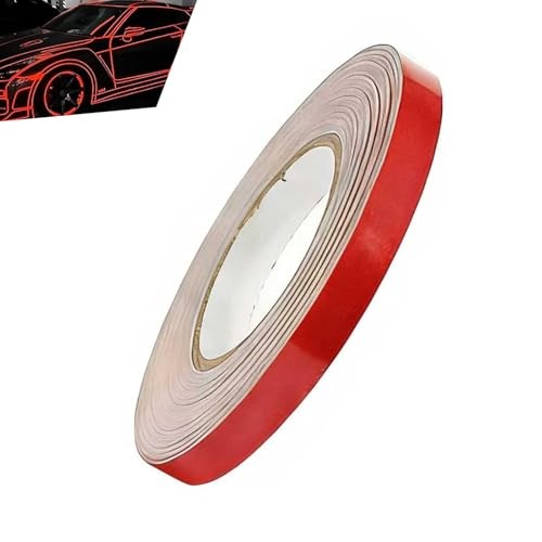 0.4″ x 197″ Car Body Rim Reflective Strips Sticker, DIY Night Safety 1 PC Red