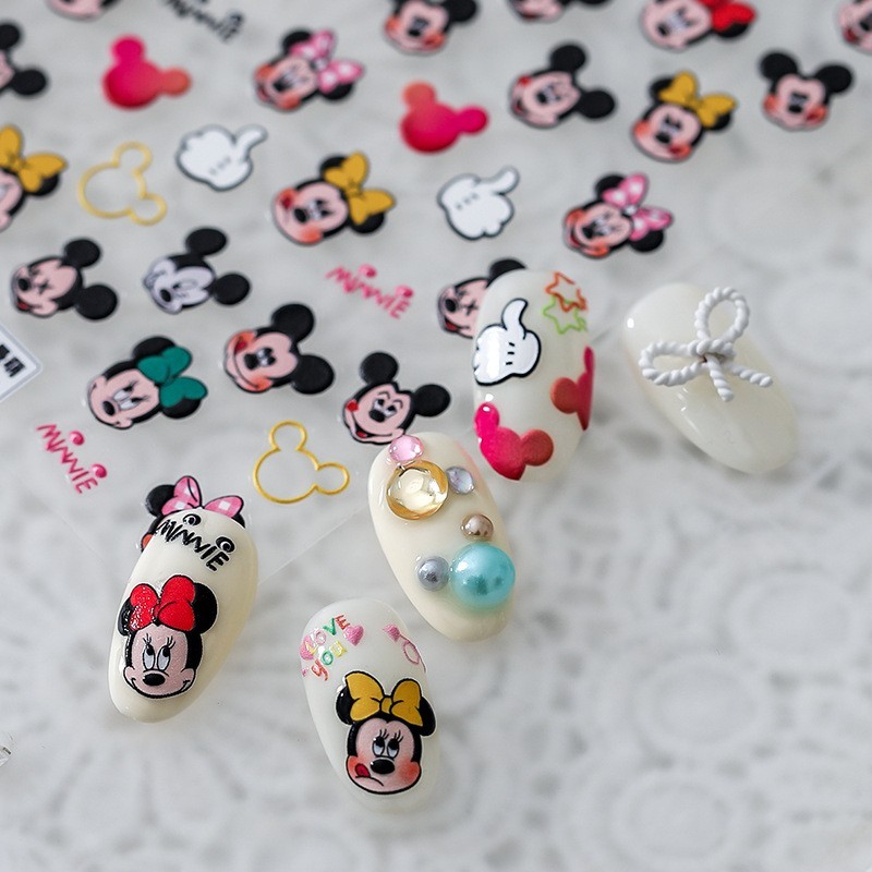 Mickey Mouse Nail Stickers, Theme Nail Art Decals (20)