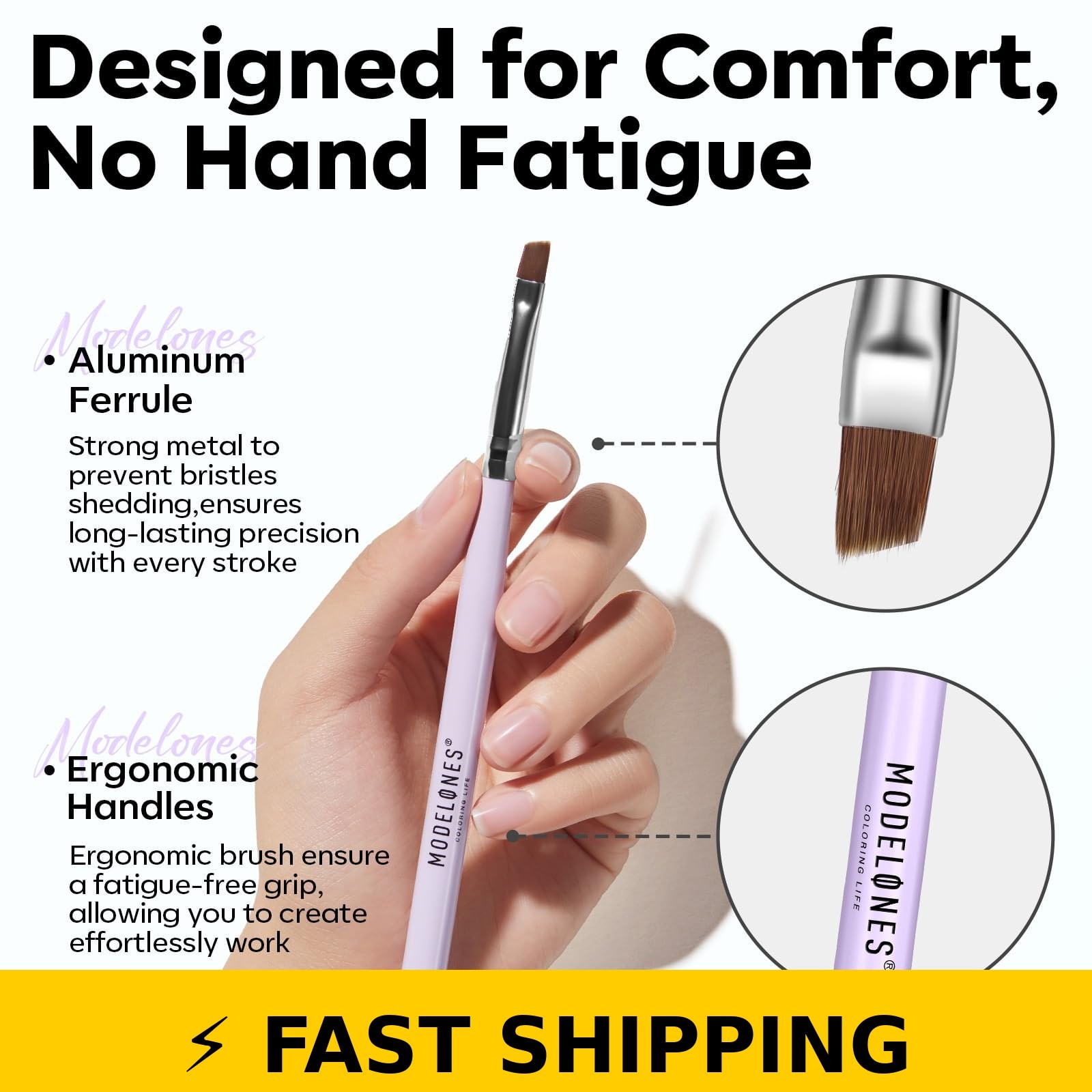 Modelones Nail Art Brushes Set – Professional Tools for DIY & Salon Use
