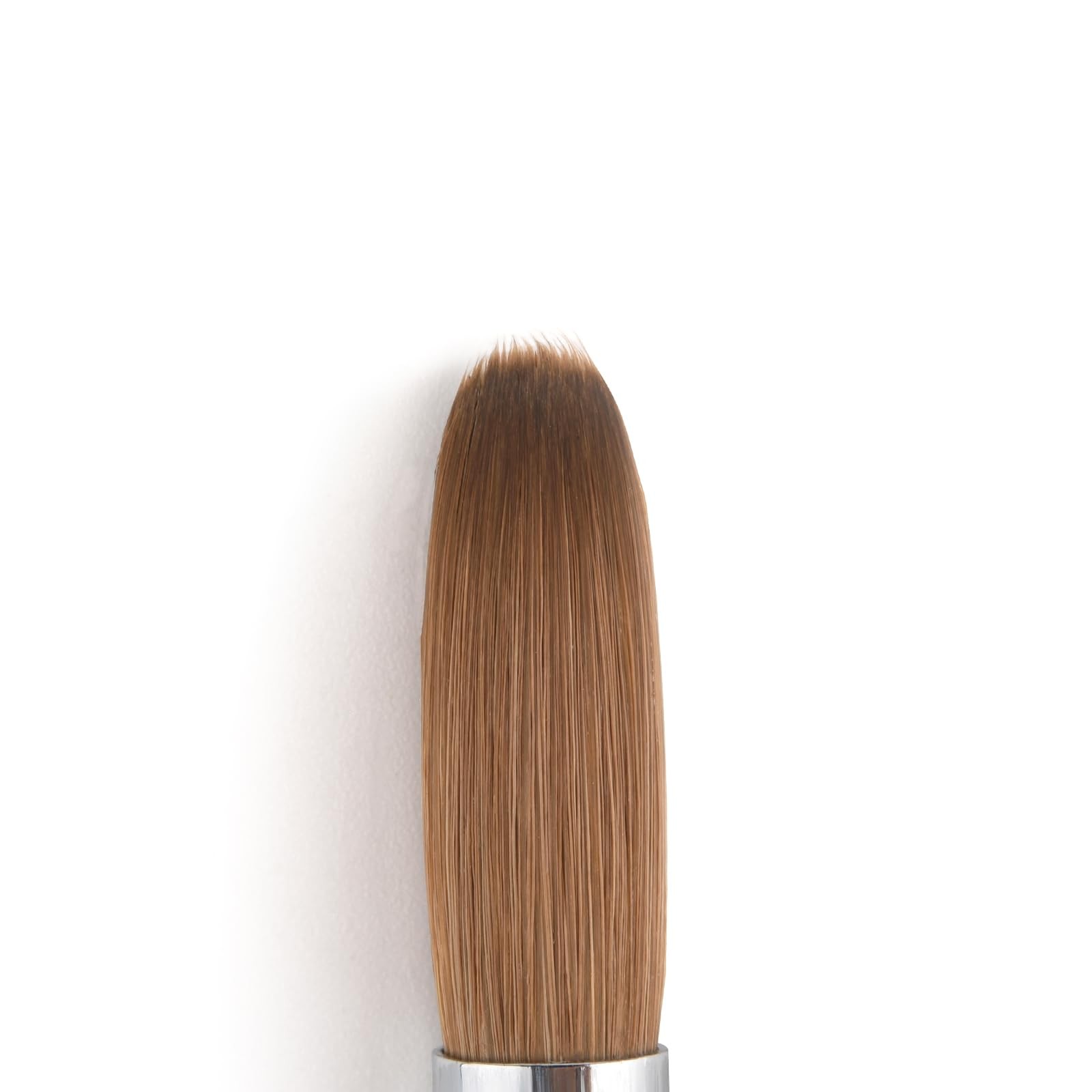 14# Pure Kolinsky Hair Bristles Acrylic Nail Brush Oval Crimped Shaped RedWoo…