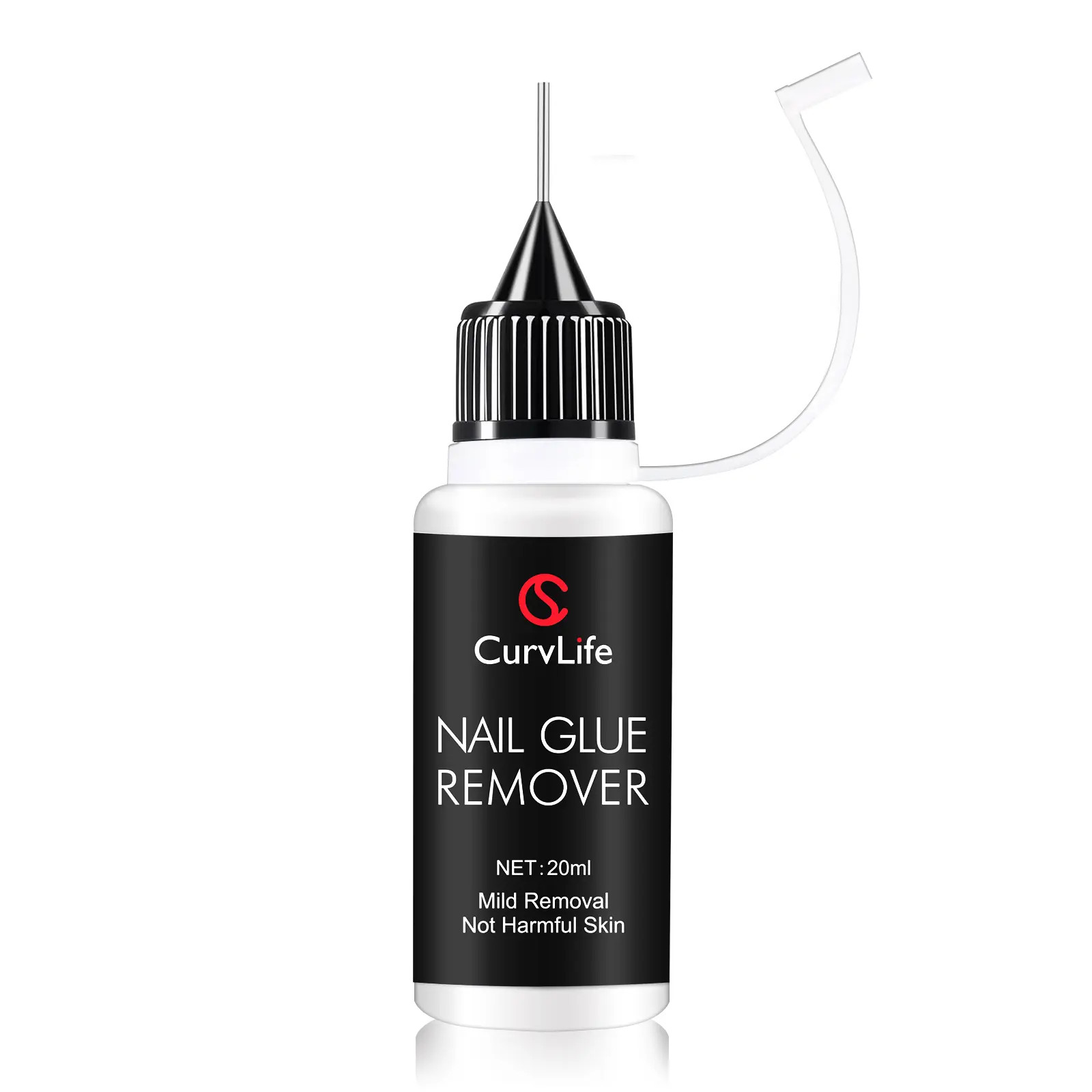 Curvlife 20Ml Nail Glue Remover – Gentle Non-Acetone Formula for Press-On Nails,