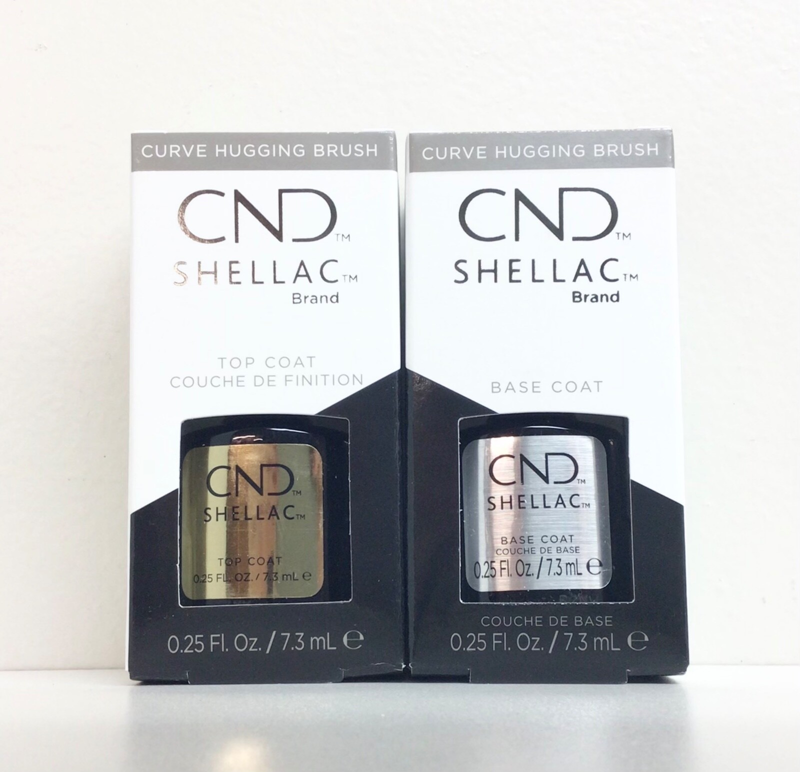 CND Shellac Gel Polish- Small Base + Top Coat 0.25oz/7.3ml